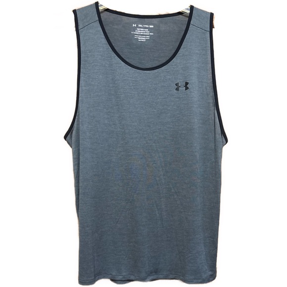 Under Armour Other - Men’s 2XL Under Armour Heatgear Charcoal Gray and Black The Tech Tank Top